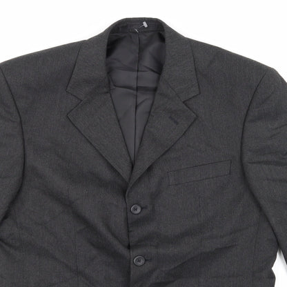 Mens UK Size 38 Preworn Regular Grey Suit Jacket