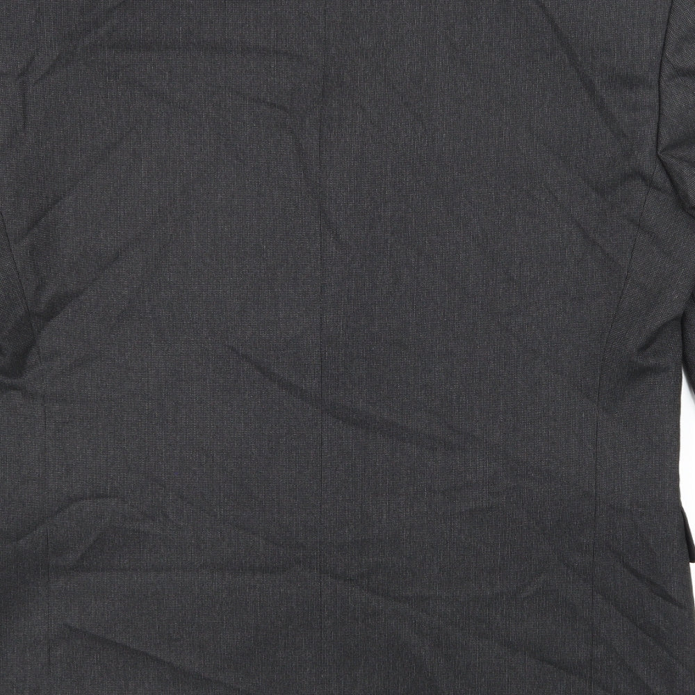 Mens UK Size 38 Preworn Regular Grey Suit Jacket