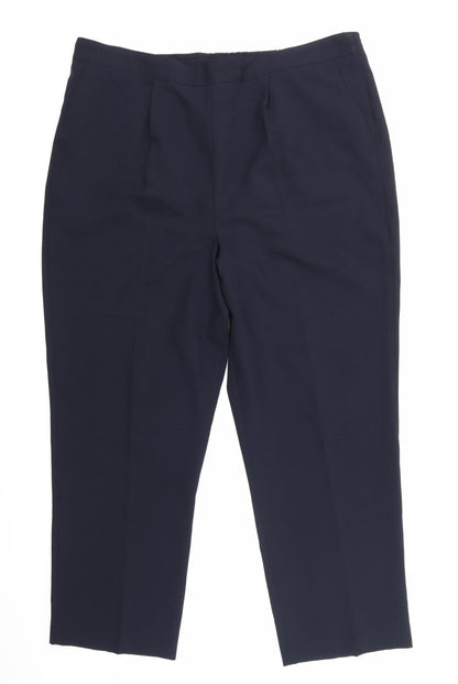 Womens UK Size 20 Bonmarché Regular Fit  Blue Trousers