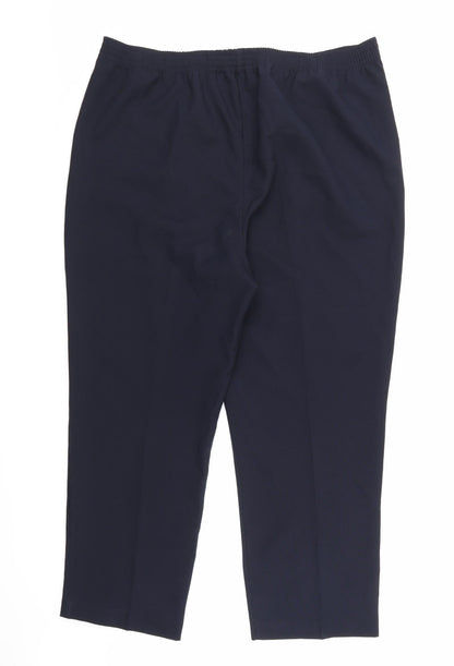 Womens UK Size 20 Bonmarché Regular Fit  Blue Trousers
