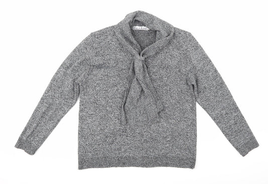 Pure & Natural Womens Grey  Knit Pullover Jumper Size L