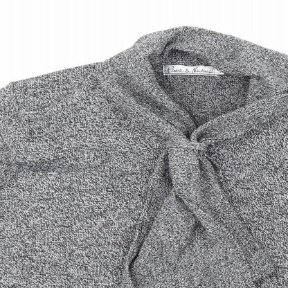 Pure & Natural Womens Grey  Knit Pullover Jumper Size L