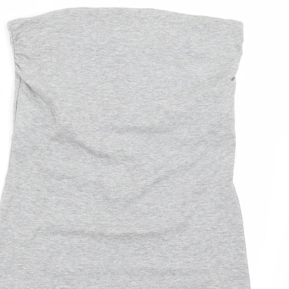 Womens UK Size M H&M Grey Basic Tank