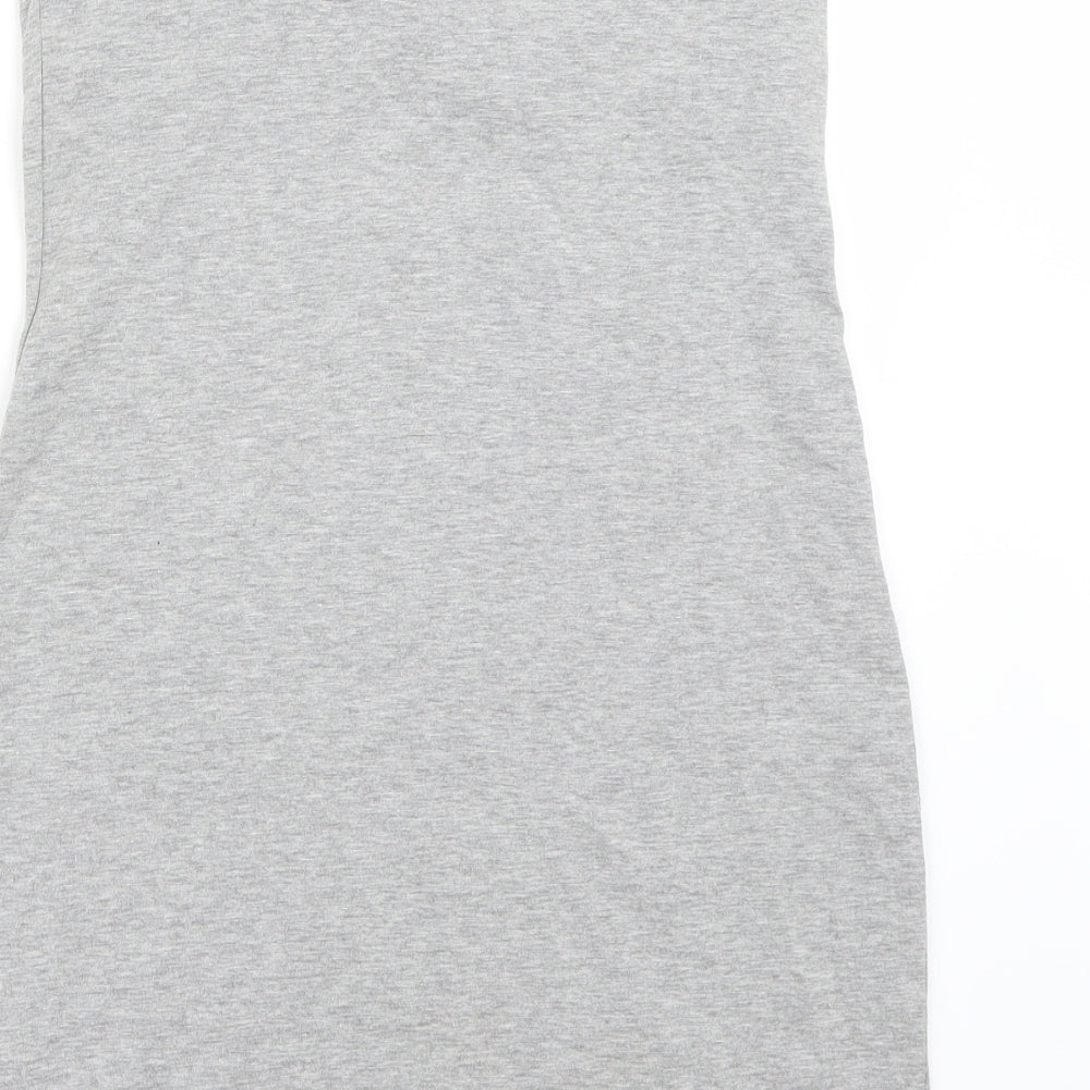 Womens UK Size M H&M Grey Basic Tank
