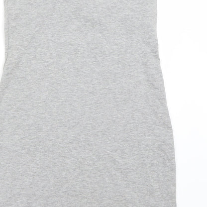 Womens UK Size M H&M Grey Basic Tank