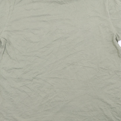 Womens UK Size 12 New Look Green Basic T-Shirt