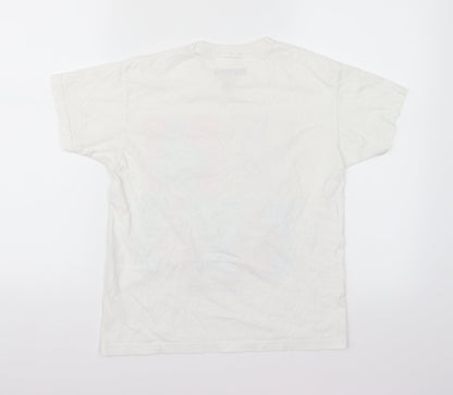 Fortnite Boys White   Basic T-Shirt Size L