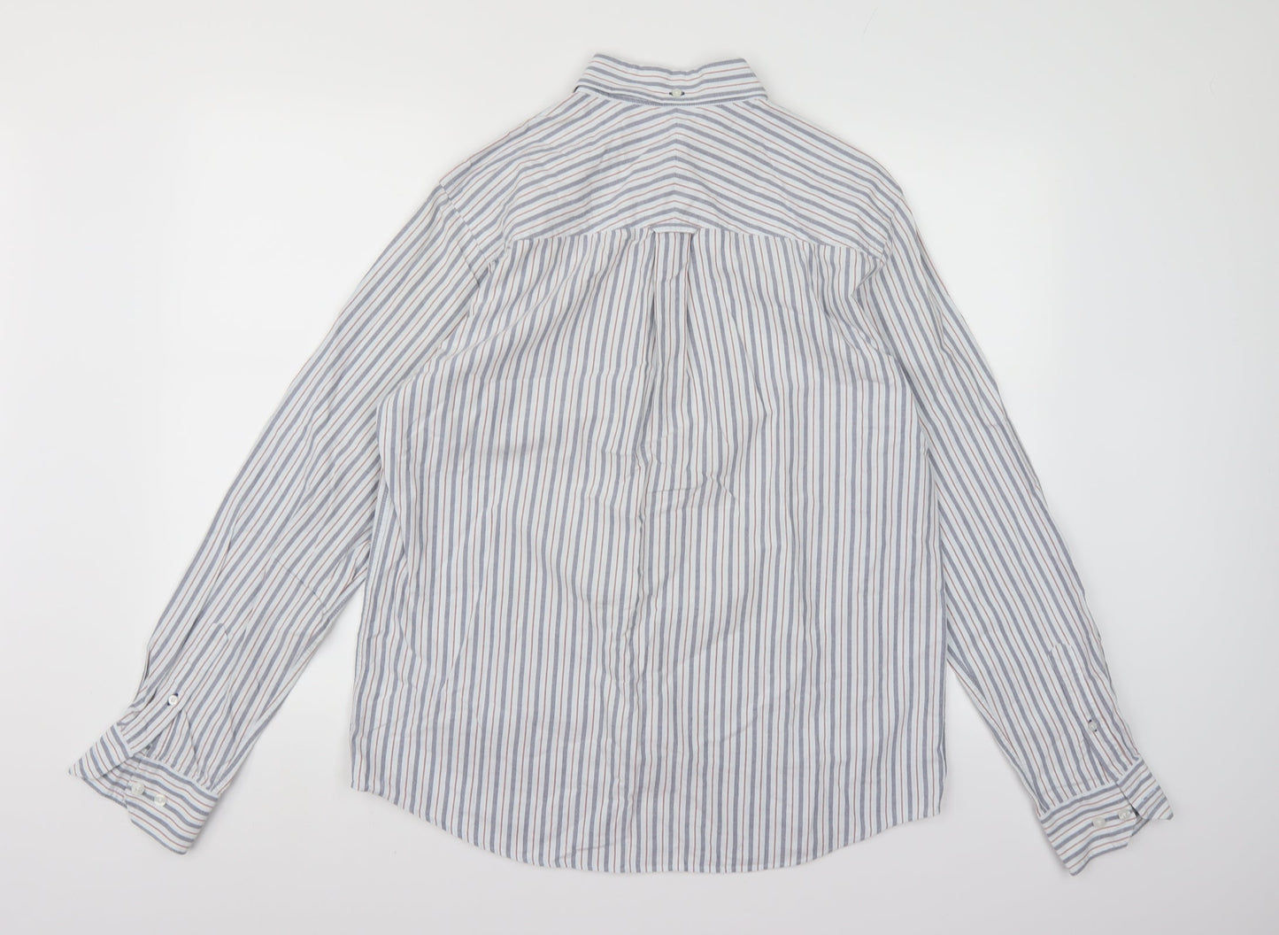 Mens UK Size M john ew Blue  Button-Up Long Sleeve Casual Shirt