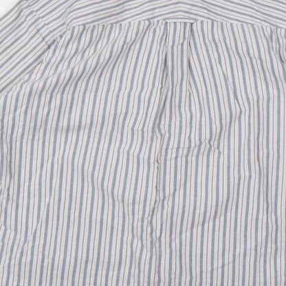 Mens UK Size M john ew Blue  Button-Up Long Sleeve Casual Shirt