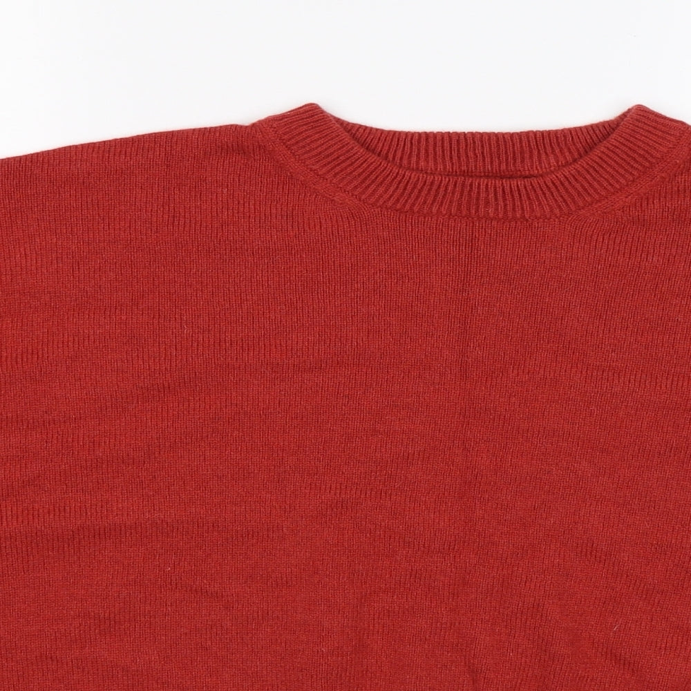 Marks and Spencer Womens Red  Knit Pullover Jumper Size XL