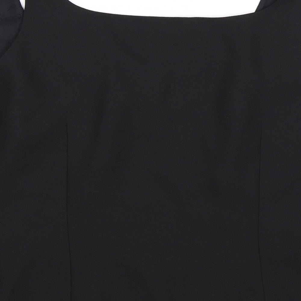 Condici Womens Black Floral  Cropped Tank Size 16