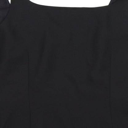 Condici Womens Black Floral  Cropped Tank Size 16