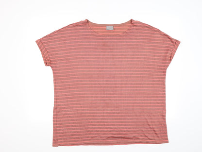 Womens UK Size XL Vera Moda Brown Basic T-Shirt