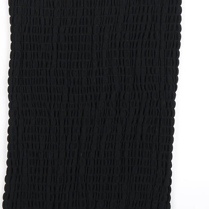 nastygal Womens Black Striped Microfibre Camisole Tank Size 10