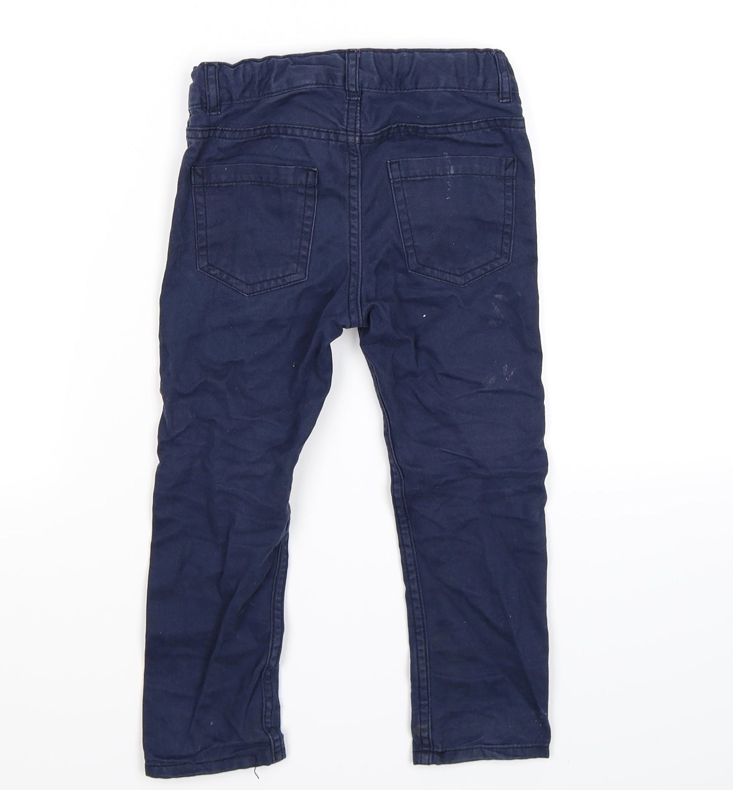 H&M Boys Blue  Velour Straight Jeans Size 2-3 Years