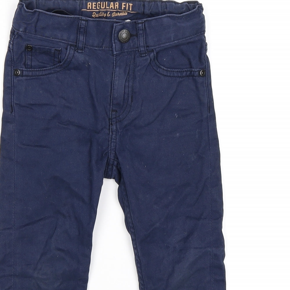 H&M Boys Blue  Velour Straight Jeans Size 2-3 Years