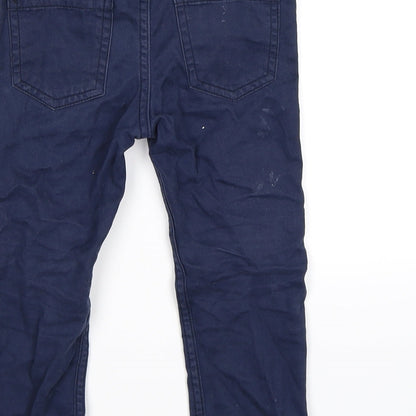H&M Boys Blue  Velour Straight Jeans Size 2-3 Years