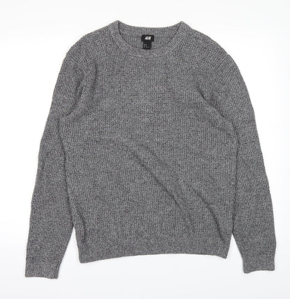 H&M Mens Grey   Pullover Jumper Size M