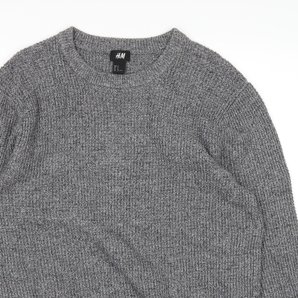 H&M Mens Grey   Pullover Jumper Size M