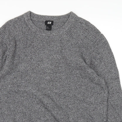 H&M Mens Grey   Pullover Jumper Size M