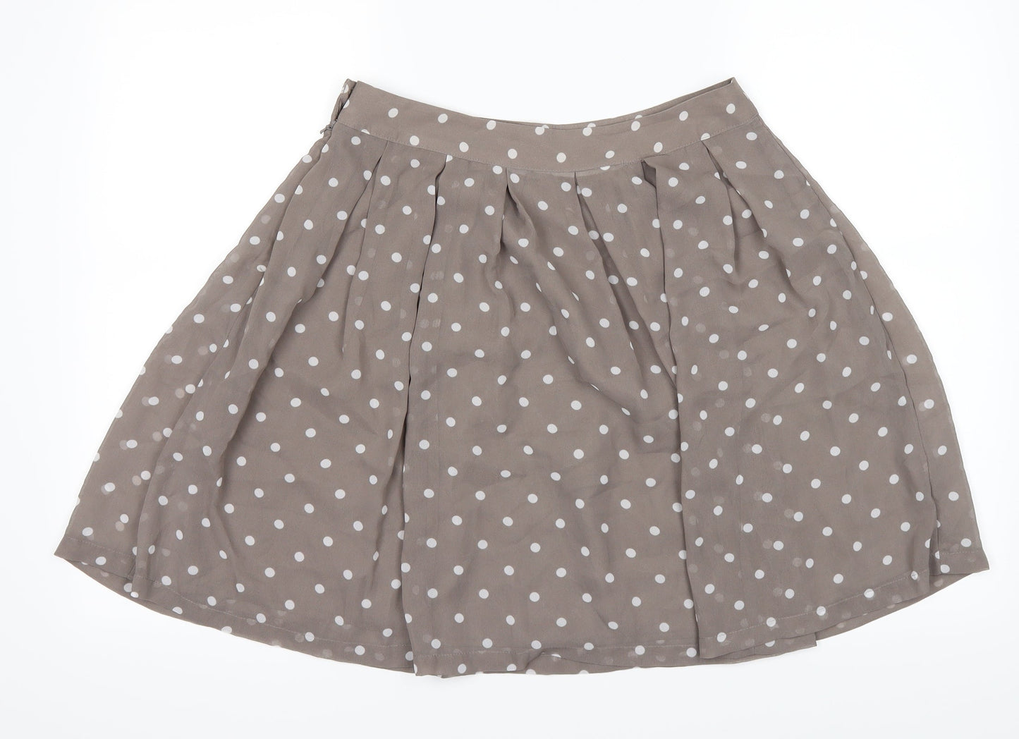 H&M Womens Brown Polka Dot  A-Line Skirt Size 8