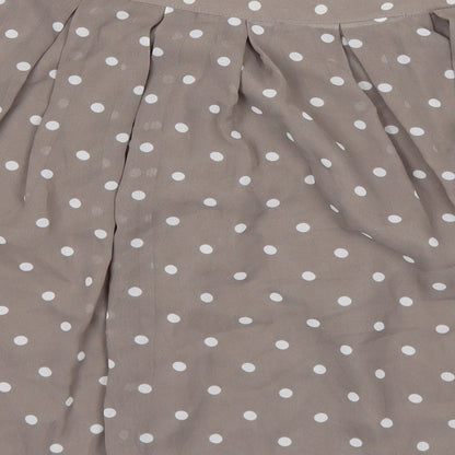 H&M Womens Brown Polka Dot  A-Line Skirt Size 8