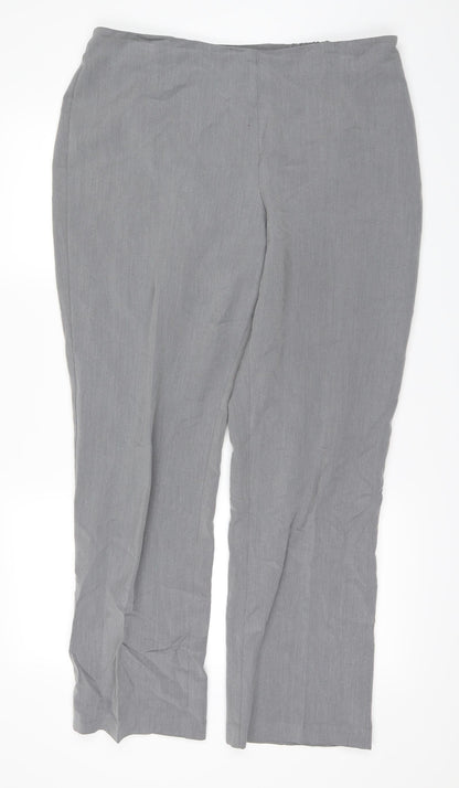 Womens UK Size 16 Marks and Spencer Regular Fit  Grey Trousers