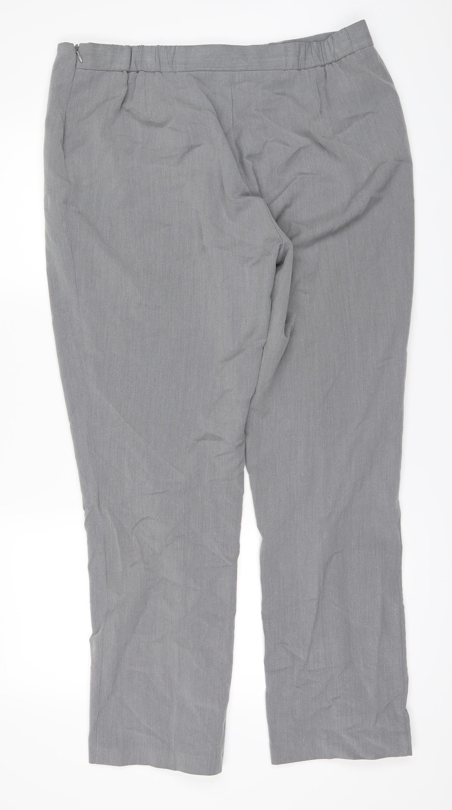 Womens UK Size 16 Marks and Spencer Regular Fit  Grey Trousers