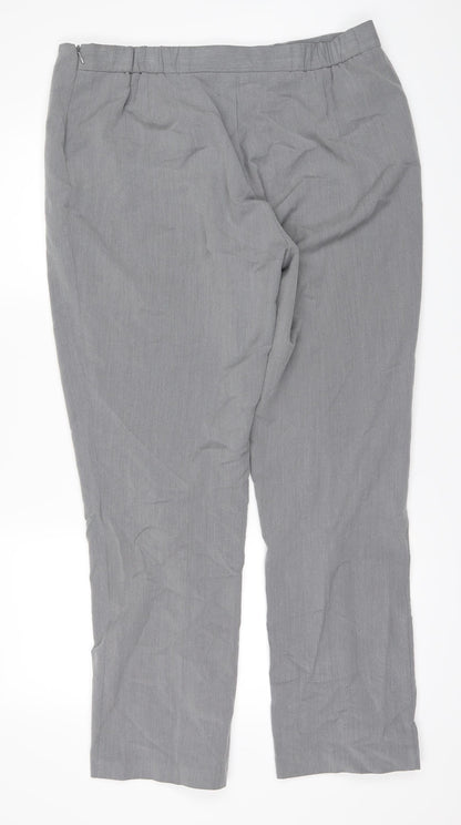 Womens UK Size 16 Marks and Spencer Regular Fit  Grey Trousers