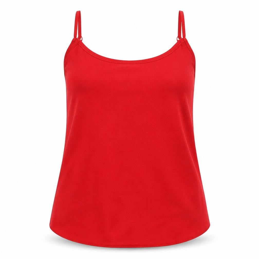 Womens UK Size 12 Dorothy Perkins Red Basic T-Shirt