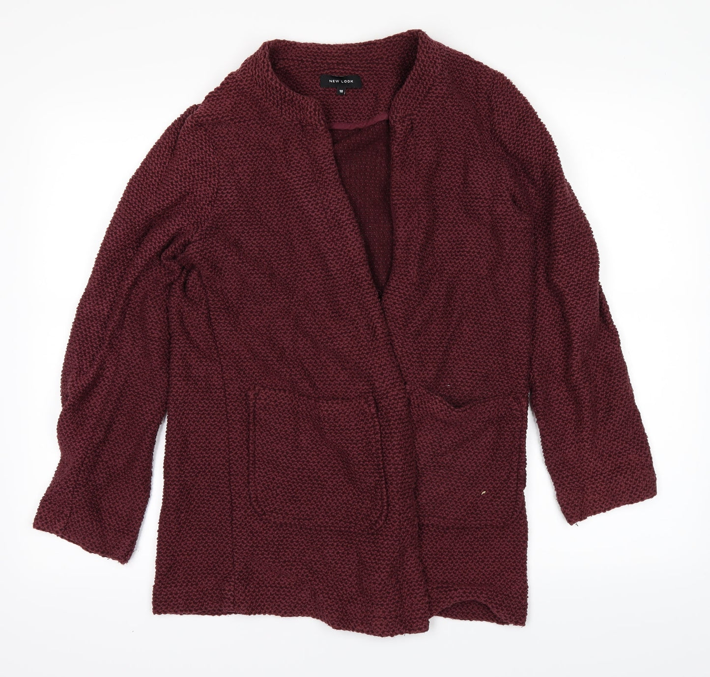 New Look Womens Red   Cardigan Jumper Size 10