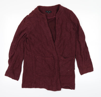 New Look Womens Red   Cardigan Jumper Size 10