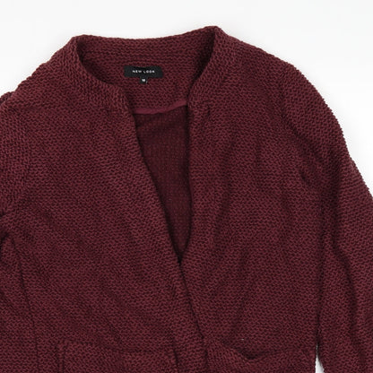 New Look Womens Red   Cardigan Jumper Size 10