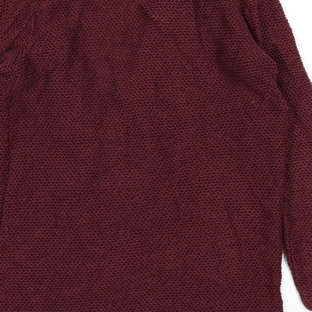 New Look Womens Red   Cardigan Jumper Size 10