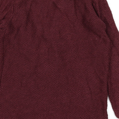 New Look Womens Red   Cardigan Jumper Size 10