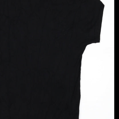 Tezenis Womens Black Polka Dot  Basic T-Shirt Size M
