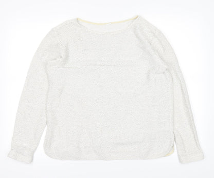 Additional front view of Preworn women’s white jumper, size M