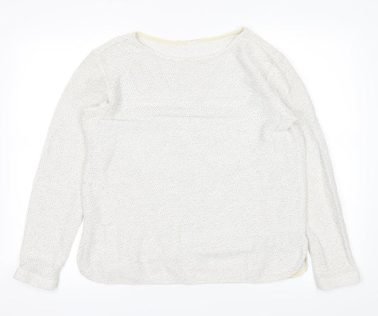 Preworn Womens White   Pullover Jumper Size M