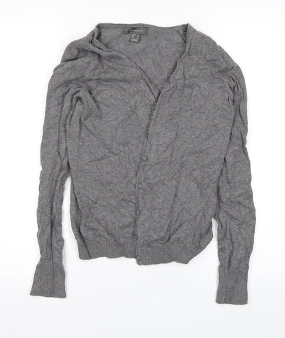 Primark Womens Grey   Cardigan Jumper Size 8