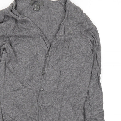 Primark Womens Grey   Cardigan Jumper Size 8