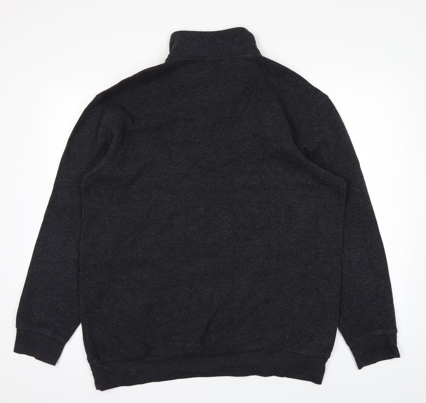 BHS Mens Black Striped  Pullover Jumper Size L