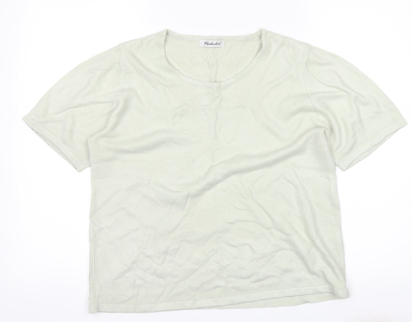 Womens UK Size 16 Berkertex Grey Basic T-Shirt