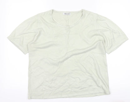 Womens UK Size 16 Berkertex Grey Basic T-Shirt