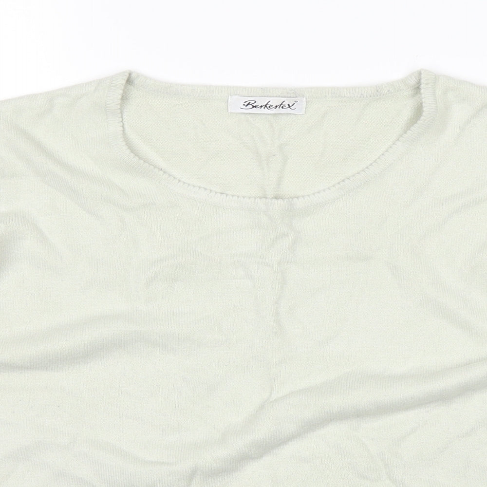 Womens UK Size 16 Berkertex Grey Basic T-Shirt