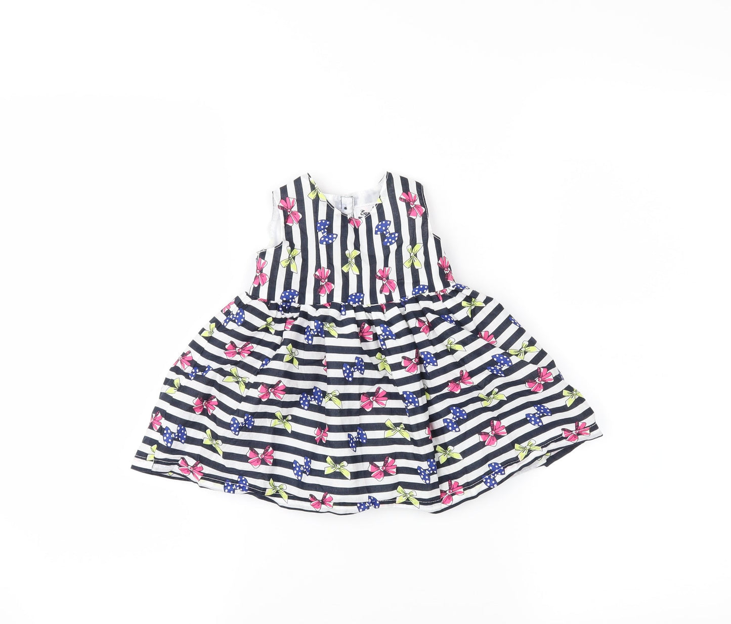 Early days Girls Black Striped  Fit & Flare  Size 3-6 Months