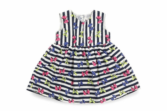 Early days Girls Black Striped  Fit & Flare  Size 3-6 Months