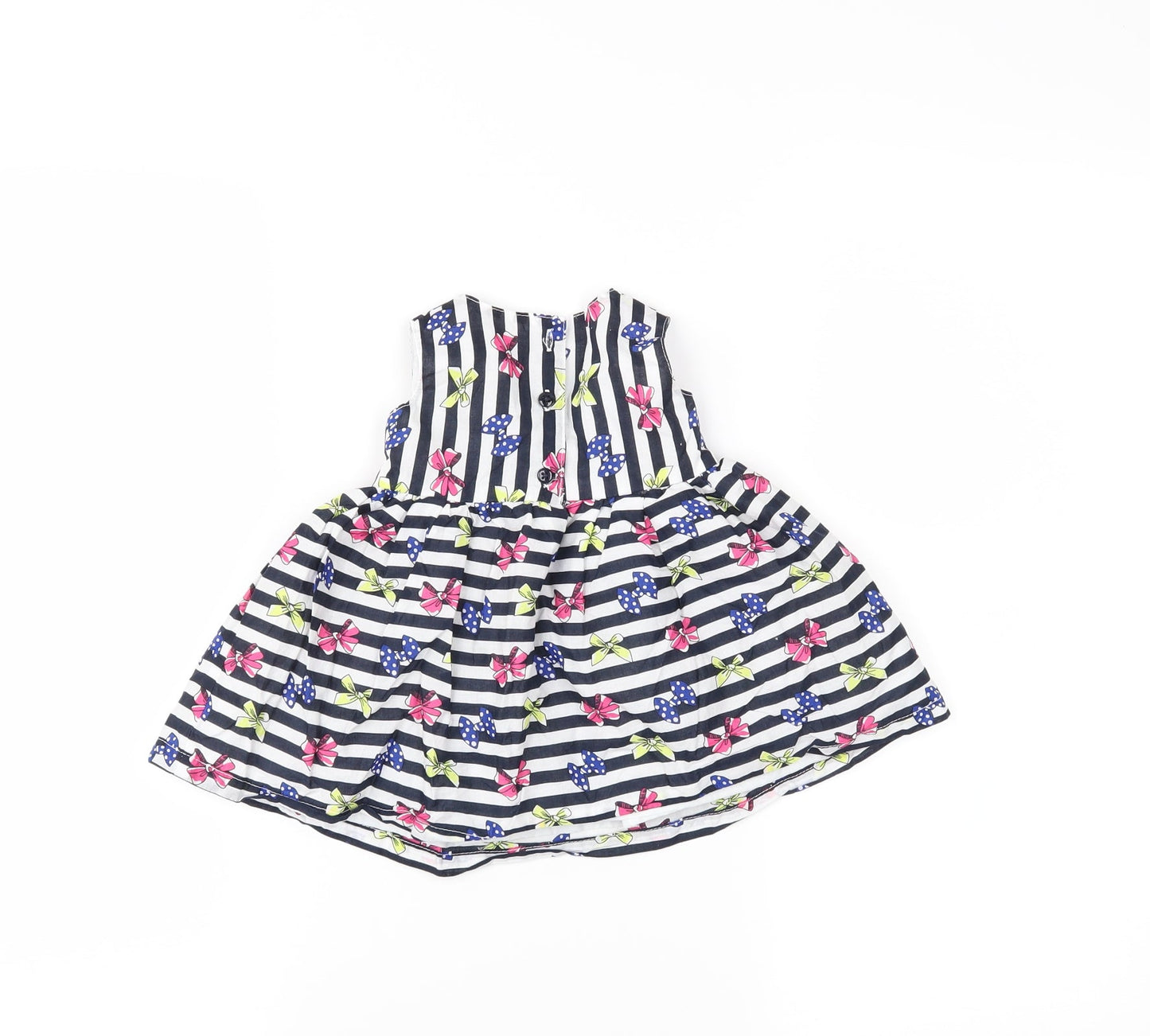 Early days Girls Black Striped  Fit & Flare  Size 3-6 Months