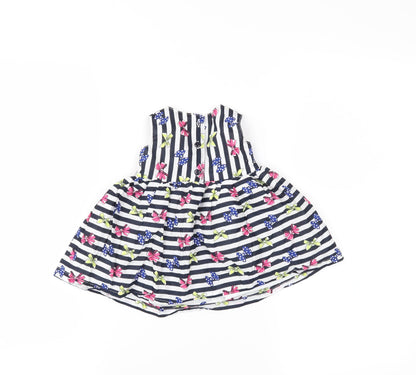 Early days Girls Black Striped  Fit & Flare  Size 3-6 Months