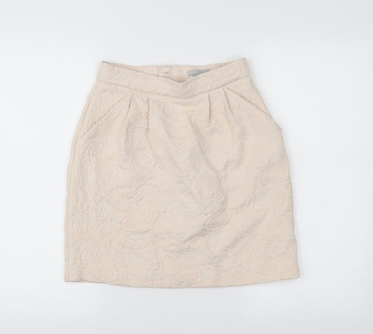 H&M Womens Pink Paisley  A-Line Skirt Size 6