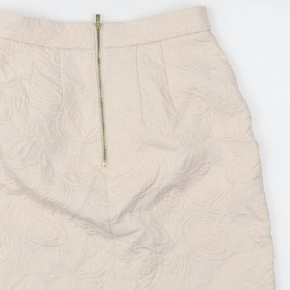 H&M Womens Pink Paisley  A-Line Skirt Size 6
